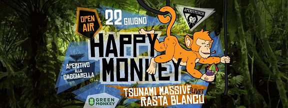 HAPPY Monkey / ROMA / 22 Giugno / AperiTrench - Rasta Blanco (Radici nel Cemento) & Tsunami Massive - ROMA YOUTH VETERAN TOUR
