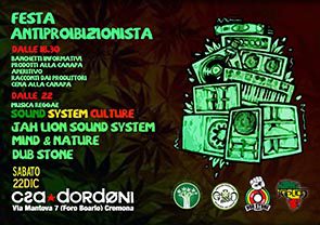 Festa Antiproibizionista + Serata Sound System