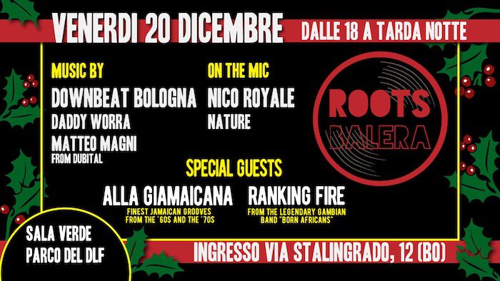Roots Balera – Christmas Edition – Sala Verde parco DLF
