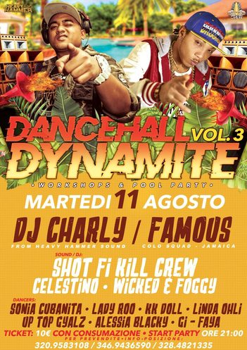 ★ Dancehall Dynamite Vol.3 ★ Workshops & Pool Party★Secret Location (TA)