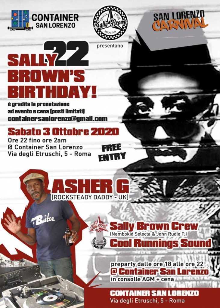 Asher G (UK) @ Container San Lorenzo (Sally Brown's BDay!)