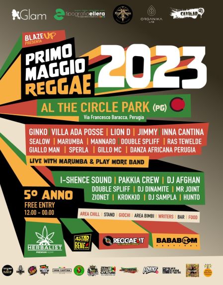 ❌ !! ANNULLATO !! PRIMO MAGGIO REGGAE @The Circle Park (pg) Bababoom launch party