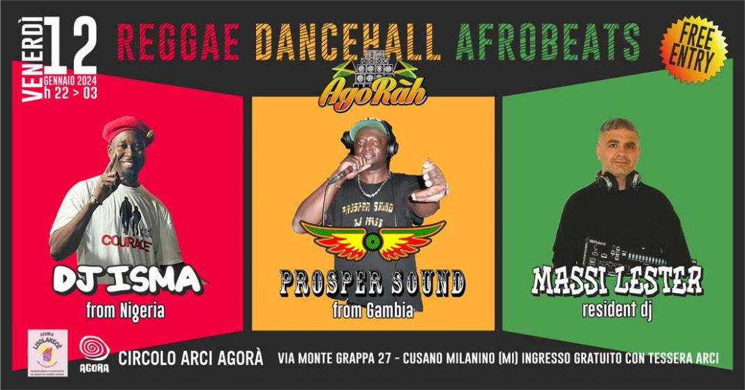 Agoràh | reggae-dancehall-afrobeats | w/ Massi Lester | Prosper sound | Dj Isma
