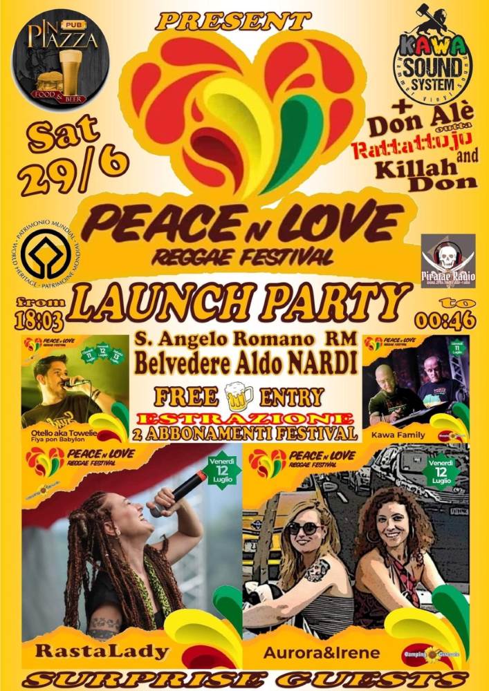 Launch Party " Peace n Love Reggae Festival”